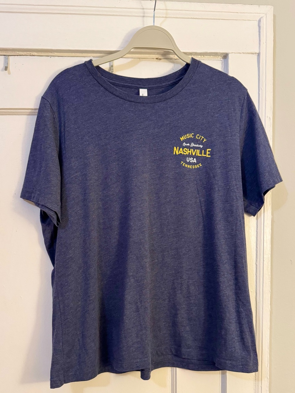 Navy Double Sided Nashville Print Tee